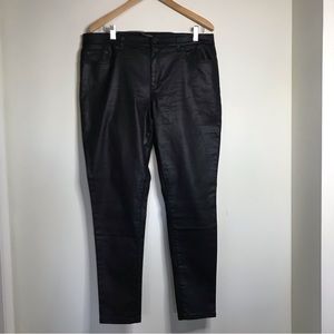 Banana Republic Black Faux Leather Womens Pants size 14
